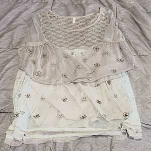 RARE Free People peasant style boho blouse